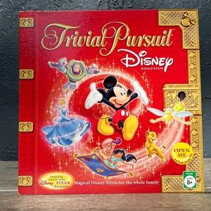 Trivial Pursuit Disney Edition w/ PIXAR Family Board Game Red Box -DISNEY